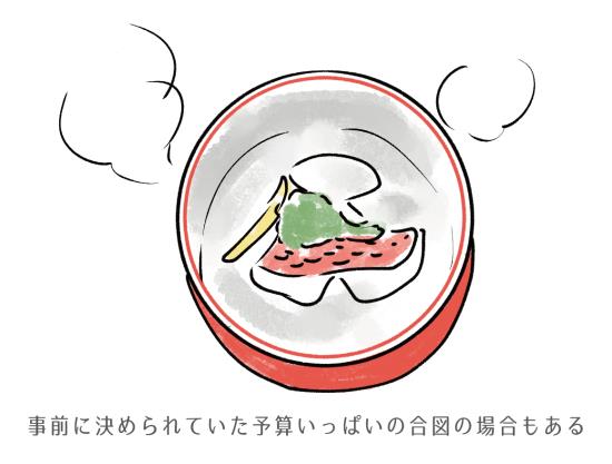 寿司屋での「椀物」のタイミング