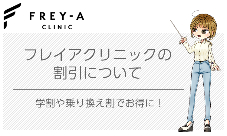 フレイアクリニックの割引の画像